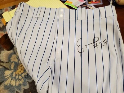 Eloy Jimenez cubs practice pants White Sox signed  Autographed 2017 season  - Image 1 of 4