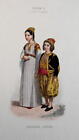 Enfants Juifs Mode Femme Algérienne Colonie Française vers 1840-60 tirages costumés