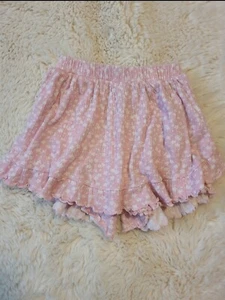 Zara Pink Floral SIZE 4-5  Girls Ruffled Skort  - Picture 1 of 3