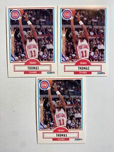 1990 FLEER #61 ISIAH THOMAS LOT 3 NM-MT NBA BASKETBALL CARDS