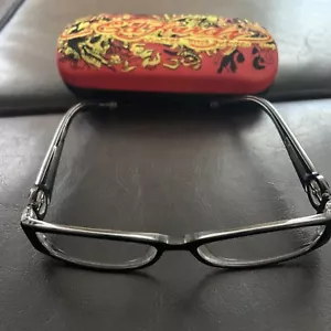 Ed Hardy Vintage Tattoo Unisex Eyeglass Frame EHO718 51015 135 Black Crystal - Picture 1 of 12