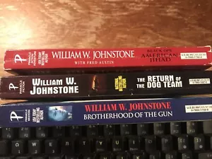 William W. Johnstone Western Action Thriller Military Fiction 3 PB Novel Lot - Picture 1 of 8