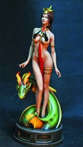 YAMATO FANTASY FIGURE SCULPTOR ORIGINAL LADY DRAGON 1/6 SCALE RESIN STATUE COA - Picture 1 of 11