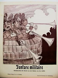 "Fanfare militaire" von J. Ascher, Globus Verlag, Berlin; Fotos u. Beschreibung - Bild 1 von 4