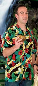 Tropics Express Island Rayon Men's Hawaiian Camp Shirt Size XL - Picture 1 of 1