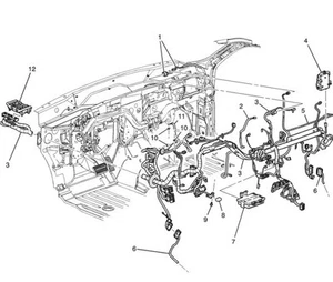2012-14 Tahoe Yukon Hybrid New Genuine OEM Wiring Harness Instrument 22899200 - Picture 1 of 1
