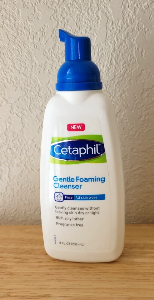 Cetaphil Gentle Foaming Cleanser (8 fl.oz) -NEW-