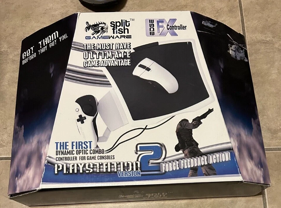 SplitFish Edge FX Controller PS2 PlayStation 2 GameWare NEW in Box - Image 1 of 2