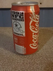 Coca Cola Dallas Cowboys 1993 Dose - ungeöffnet aber leer - Bild 1 von 12