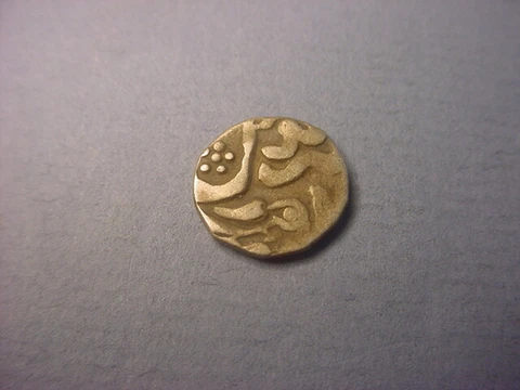 India Jaisalmer Silver 1/8 Rupee Year 22 (ND) 1860 Scarce Type #74317 Cover