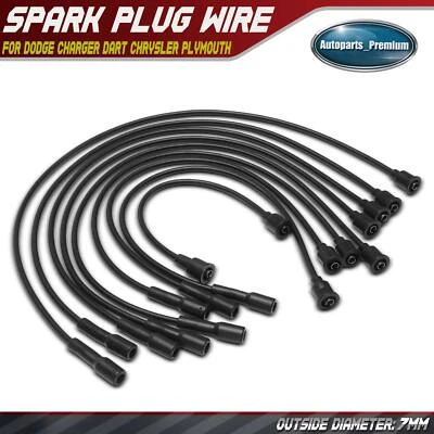 9Pcs Spark Plug Wire Set for Dodge 330 440 A100 Truck Aspen B100 B100 Van B200 - Image 1 of 4