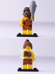 Lego Minfigures Series 1 + Series 5 - Cave Man • Cave Woman - Minifigure Bundle - Picture 1 of 9