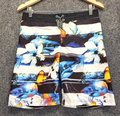 Pantalones Cortos de Tabla Zero Xposur para Niño Talla S/8 Multi Natación Malla Forro Cordón Cintura Foto 1 de 4