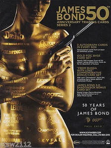 JAMES BOND 50TH ANNIVERSARY S2 ULTRA MASTER SET AUTOGRAPHS CASE INCENTIVES+++ - Picture 1 of 12