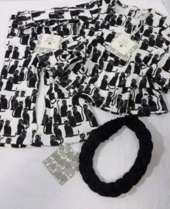 ~Kate Quinn~ Girls 12 18 Months Black Cat Peplum, Flare Pants & Headband NEW - Picture 1 of 1
