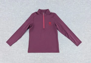 Ping Sensorwarm Golf Jumper Womens Size 8 Wine 1/4 Zip Stretch Sweatshirt - Picture 1 of 11
