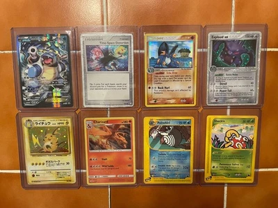 Lot #6: Pokemon 8 Card Lot- Crystal Guardians, Skyridge, Charizard, Blastoise Ex - Image 1 of 4