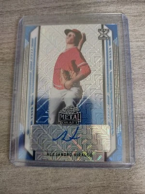 2021 Leaf Metal Draft Alejandro Hidalgo BLUE MOJO AUTOGRAPH TWINS 3/10 - Image 1 of 2