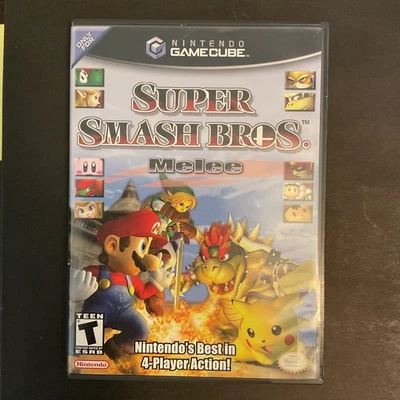 Super Smash Bros Melee (Nintendo GameCube, 2001) Complete Disk + Case Not Tested - Image 1 of 4