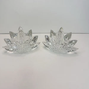 Vintage Mikasa "FAN FLOWER" Kristall Kerzenständer EUC - Bild 1 von 7