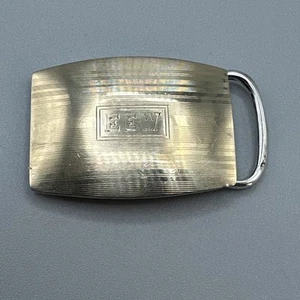 Antique 14K Gold &Sterling Silver Monogrammed Belt Buckle/R. BLACKINTON & Co#861 - Picture 1 of 10