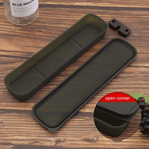 2x Portable Travel Cutlery Box Camping Picnic Spoon Fork Tableware Storage Case - Picture 1 of 8