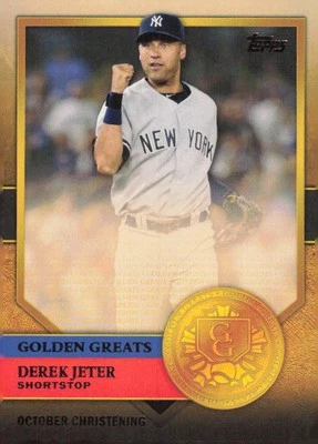 2012 Topps #GG-28 Derek Jeter Golden Greats - Image 1 of 2