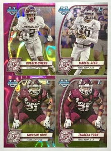 2024 Bowman U Chrome Texas A&M Lot Reed, York, Owens Pink Lava Refractors🔥📈 - Bild 1 von 12