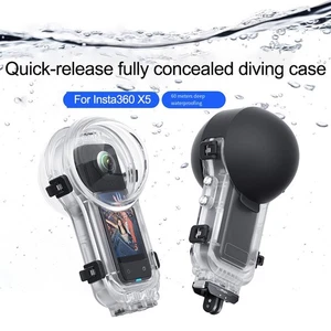 Étui de plongée étanche pour Insta360 X5 avec protection d'objectif jusqu'à - Picture 1 of 12