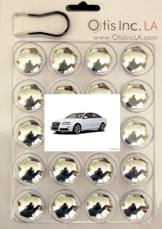 99-9712-C-S6 CHROME lug bolt covers for AUDI S6 wheels FREE SHIPPING in the U.S. - Image 1 of 1