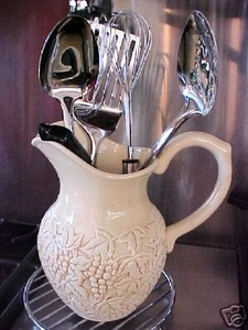 jarra de cocina / portaherramientas hoja de vid - Imagen 1 de 4