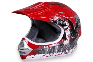 Casco Cross Bambina Ragazza Uomo Misura L cm 55-56 Colore Rosso VARIE Misure - Foto 1 di 3