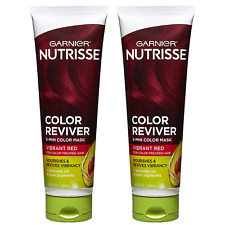 Garnier Hair Color Nutrisse Color Reviver 5 MIN Color Mask, Vibrant Red for Colo