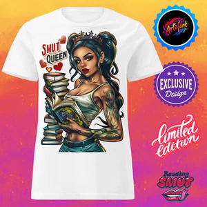 Smut Queen Shirt – Spicy Romance Reader Gift, BookTok Tee for Dark Book Lovers - Picture 1 of 35
