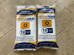Vacuum Bags HepaVac Veva Premium Cloth (Value Pack) For O Style Vacuums (16) - Picture 1 of 10
