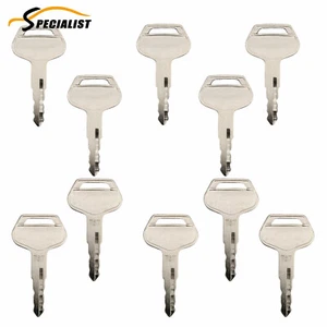 10pcs Keys 787 For Komatsu Heavy Equipment Key Excavator Dozer Loader Backhoe - Picture 1 of 24