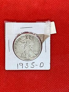 1935-D Silver Walking Liberty Half Dollar 