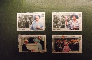 Tuvalu Inseln - Queen Mum 1999 - 837-40 ** / MNH - Bild 1 von 6
