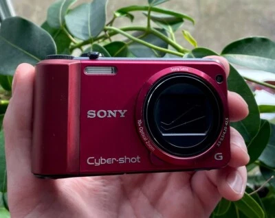 Sony Cyber-Shot DSC-H70 Digital Camera 16.1MP Maroon Red-English language 95new！ - Image 1 of 4