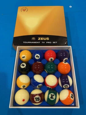 Cyclop ZEUS Tournament TV Pro Billiards Ball Set 2-1/4"