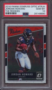 2016 Donruss Optic the Rookies TRJH Jordan Howard PSA 10 Gem Mint Pop 2 - Picture 1 of 2