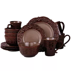 Elama’s Salia 16 Piece Stoneware Dinnerware Set - Picture 1 of 1