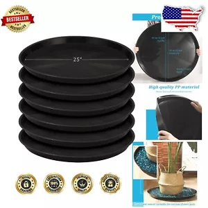 Durable 23-Inch Plastic Plant Saucers - Perfect for Indoor and Outdoor Use - Picture 1 of 9