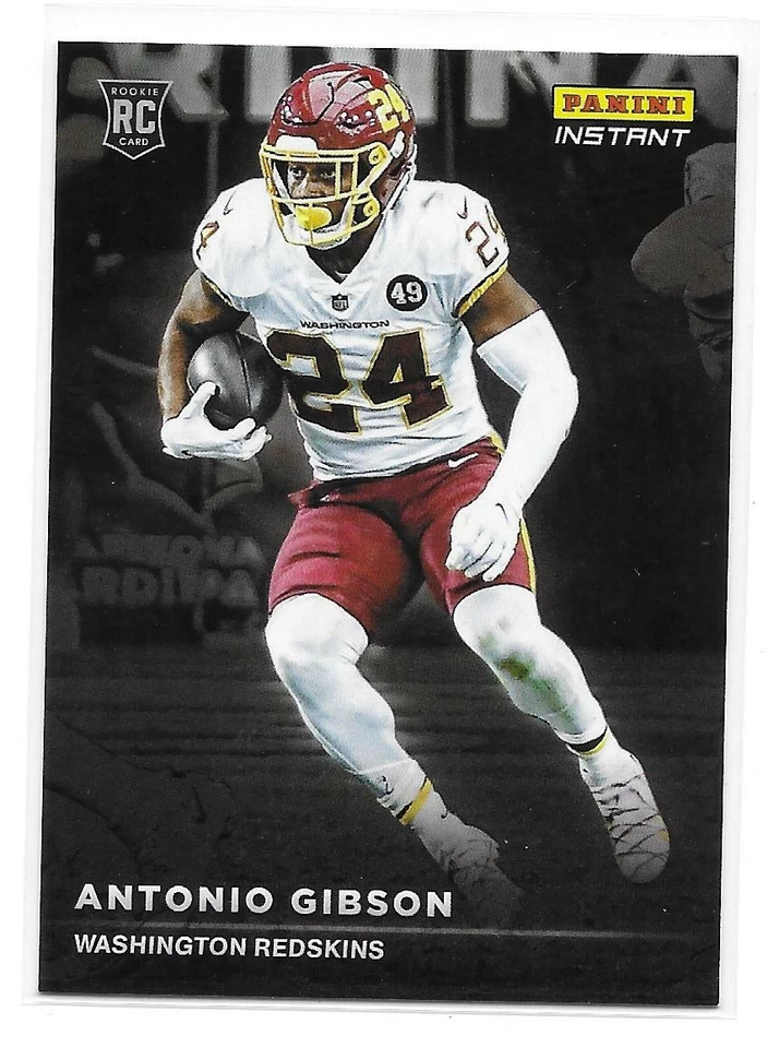 2020 Panini Instant NFL Antonio Gibson Rookie Spotlight Rookie Card /1155 - Image 1 of 2