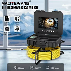 10" Rohrinspektionskamera mit 512hz Meterzähler Kanalkamera selbstnivellierend 100 - Bild 1 von 17