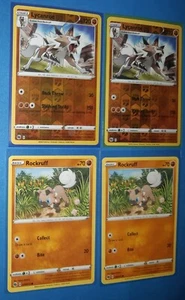 2x Lycanroc 030/073 reverse holo, 2x Rockruff 029/073 Champion's Path NM - Picture 1 of 1