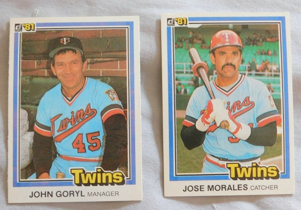 1981 Donruss Minnesota Twins Baseball Card Pick one - Image 1 of 1