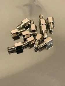 25 pcs 4-40 Hex Jackscrew Jack Screws D-Sub Video Card VGA DVI DB9 Standoff - Picture 1 of 6