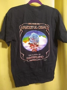 Grateful Dead Shirt T Shirt Closing Of Winterland 1978 Blue Rose 2003 * FLAWED - Picture 1 of 10