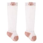 1 Pair Comfortable Baby Socks for Infant Girls Hollowed Out Long Stockings